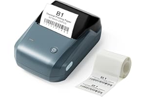 ‎YULINCA 2 Zoll Etikettendrucker B1 mit Bändern, Bluetooth-Thermo-Etiketten Maker Small Business Aufkleber Drucker, eignet Sich für alle Zwecke Etiketten Barcode Preis Text, kompatibel mit iOS & Android
