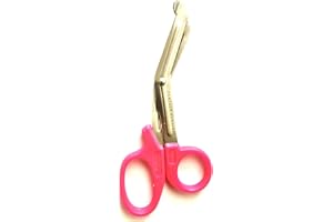 PANTHER SURGICAL Lister - Forbici per bendaggi, 14 cm, manico in plastica, per infermieri, traumi, primo soccorso, bendaggi (rosa)