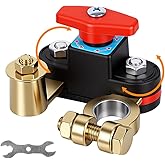 STHIRA® Car Battery Shut-Off Switch, Battery Disconnect Switch with Knob | Control, Pure Copper Terminal Isolator Cut-Off for