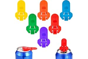 GMMG Tapa Latas Refresco Abrelatas Manual Abrelatas de Cerveza Cubre latas Tapa de Bebida para latas de Cerveza Soda Pop(6 Piezas)