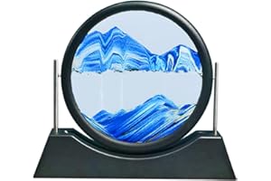 SYKEROUT escena de arena mágica arte de arena móvil 3D pintura de arena que fluye pintura de arena dinámica pintura de arena regalo decoración de reloj de arena escritorio estético adulto