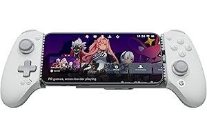 Manette de Jeu GameSir G8 Plus MFi pour iPhone 15/16/17/iPad Mini et Android, Manette de Jeu iPad avec Sticks/gâchettes à Effet Hall, Deux Boutons arrière, Genshin Impact, PUBG Mobile, Minecraft