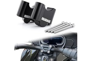 REARACE Aluminum 2" Handlebar Riser Fit For Can-Am Spyder F3 2015-2025, Spyder RT 2020-2025 Handlebar Riser Extension Kit Mount Clamps