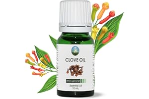 NPOW Clove Oil for Toothache Pain Relief for Adult – Oil of Cloves for Toothache Natural Dental Solution, Clove Bud Oils, Cloves Extract for Oral Care, Tooth Pain Relief and Dental Health - 10ml