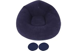 SYH&AQYE Sillón Hinchable, Lavable Plegable Beanless Bag Silla Mueble Inflable, 110X110x80cm Acomoda Textil Sofá Perezoso para Muebles de Interior, Viajes al Aire Libre, Campin, el Ocio