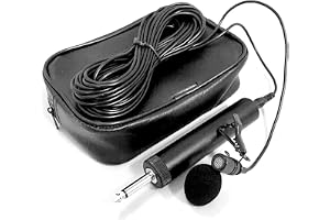 Glakyur 6,5 mm mikrofon mikrofon för violin saxofon musikinstrument vänlig lavalier mikrofon lapel
