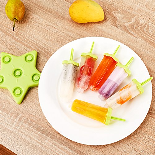 Joyoldelf 6-er Set Eis am Stiel aus Silikon,Eis Forme für Kinder und Erwachsene,ohne BPA - 4