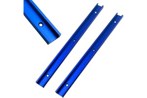 Nizirioo 2 Pezzi T Track, T Binario T In Lega Di Alluminio 400mm, Scanalatura Del Binario A T, T-Slot Profilo Alluminio T-Slot Track Per La Lavorazione Del Legno O Router Table Saw