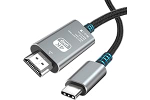 AXFEE Kabel USB C do HDMI, 2 m 4K, 30 HZ, kabel HDMI Ultra High Speed UHD, kompatybilny z i-Phone 15 Series, MacBook Pro/Air, Mac Mini, iPad Pro/Air/Mini, Galaxy S23/S22/S21