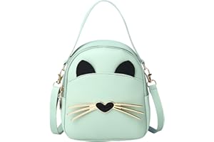 ANPTER Piccola borsa a tracolla per ragazze, mini zaino di paillettes, borse coniglietto carino, borsa a tracolla coniglio per ragazze Toddler bambini (Verde Borsa a Tracolla per Ragazze)