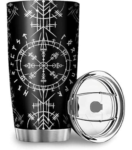 Wikingerbecher 590 Ml Edelstahl – Isolierte Thermostasse, Hält Heiß/kalt, Geschenk Für Männer