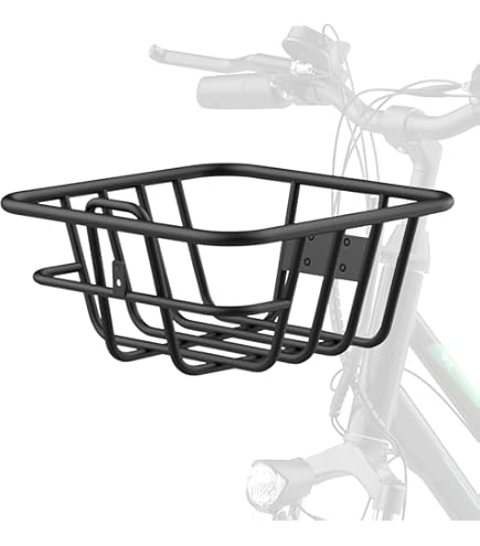 Panier De Vélo Avant SachsenRAD Pour E-SUV CityBike C5 Centro - Amovible, 18x36x30 Cm, En Fer - Pour Animaux, Courses