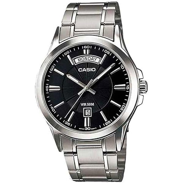 Montre Casio DAY DATE Homme - 40mm - Étanche 50m - Bracelet Acier