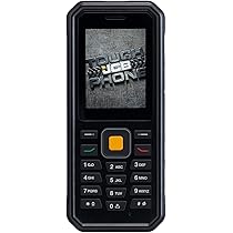 JCB Tradesman 4 Funktion Robust Og Robust Vandtæt Telefon 4 G Mobiltelefon SIM-fri Dobbelt SIM-telefon TP1242 - Sort