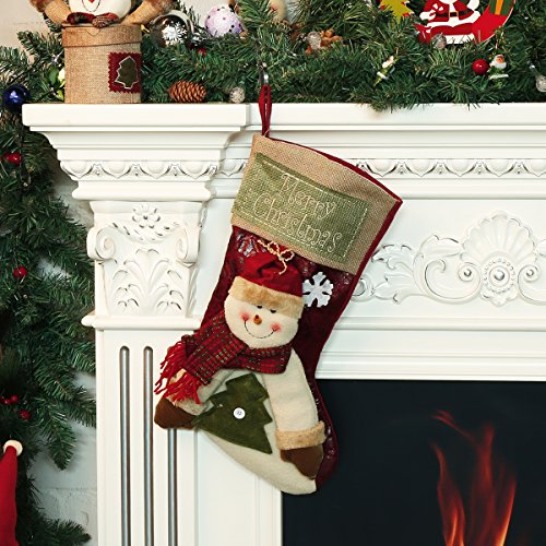 3D Vif Réaliste Rétro Personnalisé Chaussettes de Noël Décoration de la Maison Arbre de Noël Cheminée Suspensi