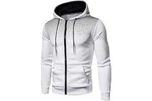 Ni_ka Manteau Printemps Homme Slim Fit Veste Zippe Sweat-Shirt De Sport DéContracté à Pois Automne Pour Hommes Avec Poches Noir Blanc Taille S à 3xl, Ni_kacoat44560