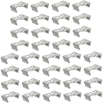 100 Clip Per Tubi Luminosi T5 - Staffe In Ferro Per Luci LED Fluorescenti, Argento - Foto 9