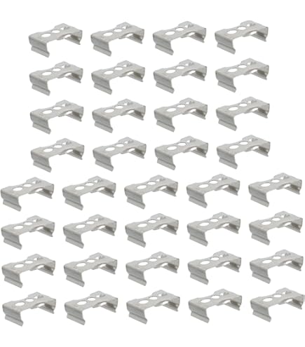 Clip Supporto T8 Per Tubi LED - 16 Pezzi In Acciaio Nichelato, Montaggio Semplice - Foto 3