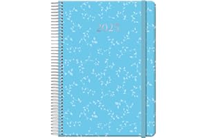 Dohe - Agenda 2025 - Día por Página, Tamaño A5 (14x20 cm), 12 Meses Enero a Diciembre, Tapa Dura, Planificador en Español, Material de Oficina - ARUBA Azul