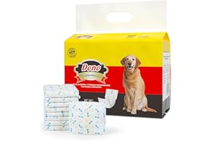 Dono Pieluchy dla psów, męskie, męskie chusty dla psów ze wskaźnikiem wilgotności, jednorazowe opaski na brzuch dla szczeniaków, super chłonne i szczelne, pieluchy dla szczeniąt na nietrzymanie moczu,