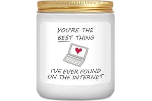 MRSSBEA Anniversary Candle Gifts for Her Him, Valentines Day Birthday Gifts for Girlfriend Boyfriend, Funny Romantic Gift Idea for Women Men Wife Husband Fiancee, Lavender Scented Candles