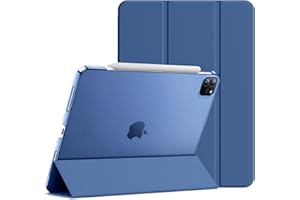 JETech Etui dla iPad Pro 11 Cala, 2022/2021/2020/2018 Model, Obsługuje Ładowanie Pencil, Automatyczne Budzenie/Usypianie (Granatowy)