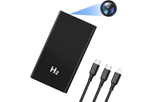 Mobile Power Bank med kamera, 1080P HD spion dold kamera, osynlig mini spionkameror 5 000 mAh, mikroövervakningskamera spionk