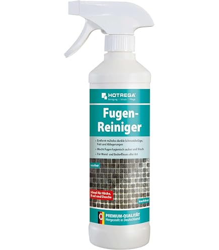 KaiserRein Fugenreiniger flüssig 10x750 ml befreit verkalkte und mit Fett, Öl oder Schmutz zugesetzte Fugen in Bad, Küche, Duschkabinen & Badewannen I KaiserRein Fugenreiniger flüssig 10x750 ml befreit verkalkte und mit Fett, Öl oder Schmutz zugesetzte Fugen in Bad, Küche, Duschkabinen & Badewannen I