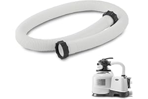MEISO Tuyau de Piscine 38 mm, 150cm Tuyau de Rechange pour Piscine, Flexible pour Pompe de Piscine et Aspirateur, pour Pompe de Filtration pour Intex