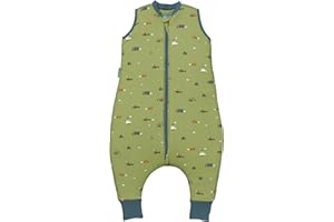 MOLIS & CO molis&co - Gigoteuse pour bébé avec Pieds - Gigoteuse Tog 2.5 - Turbulette Hiver pour Bébé, Fille Garçon - 100% Coton (certifiée Oeko-TEX) - Little Drivers (4 Ans)