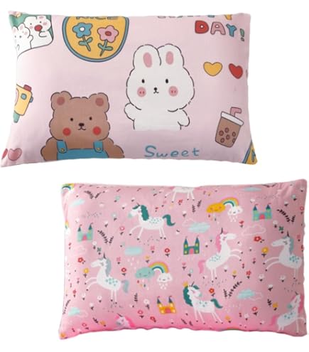 Set 2 Federe Per Cuscino Da Passeggino In Misto Cotone - 30x50 Cm, Traspiranti E Morbide, Motivo Dinosauro - Regalo Perfetto Per Neonati E Bambini
