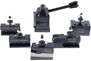 ACCUSIZE INDUSTRIAL TOOLS Accusize - OXA Wedge Type Quick Change Tool Post Set for 6" to 9" Mini Lathe, #0251-0000