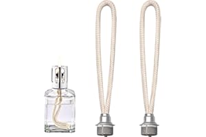 QINYOULHAUSE 2er Set Duftlampe Docht Ersatzdocht für Lampe Berger und alle katalytischen Duftlampen mit katalytischem Brenner zur Verbesserung der Raumluft und Aromatherapie (Silber)