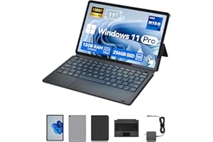 BNCF PC Portable 2-en-1 11 Pouces, Écran Tactile Win 11 Compatible avec Twin Lake N150, 12 Go de RAM 256 Go SSD, Tablet IPS FHD 1920x1200 USB-C/HDMI WiFi 6 avec Clavier Magnétique et Kickstand