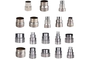BBTISG Stainless Steel Flue Liner Reducer, Chimney Flue Liner Adaptor Tubing Connector Chimney Adaptor Stove Pipe Heat Resistant Chimney Increasing Adapter (Ø70mm/Ø60mm)