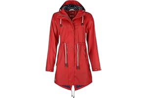 FRIESEN FRIESENNERZ Friesennerz Damen Regenjacke 'Oh! Nass'is!' II mit Innenfutter - Regenmantel Outdoorjacke Regenparka wasserdicht modisch tailliert