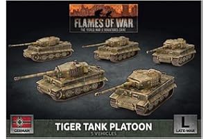 Flames of War: Late War: Alemán: Tigre Heavy Tank Pelotón (GBX140)