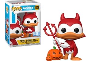 Funko Pop! Disney: djävul Donald Duck - 1/6 odds för Chase-varianten - samlarfigur i vinyl - presentidé - officiell merchandi