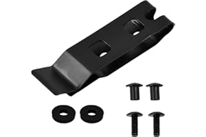 HOAAIGO K-Scheide Clip de Cintura para Funda de Cuchillo, Clip Trasero - Herramienta de Camping al Aire Libre (Incluye 2 Juegos de Tornillos)