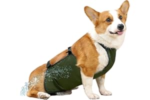 Tebinzi Ceinture ventrale pour chien – Bandages réutilisables | Costume pour chien réutilisable, ventre lavable pour chien, bandes ventre imperméables pour animaux compagnie, tailles S