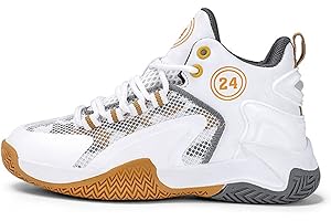 CZHIHANEG Basketball-Schuhe, Basketball-Schuhe für Kinder, Sportschuhe mit Klettverschluss, Sportschuhe