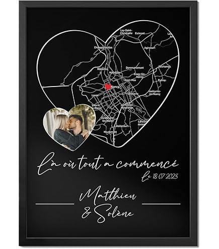 Cadeau Couple Amoureux Putuo Decor Plaque En Acrylique Avec Socle En Bois Cadeau Amoureux Pour Femme