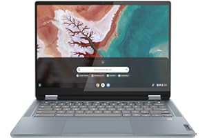 LENOVO IdeaPad Flex 5 14" 2 in 1 Chromebook Plus | 14 Inch Full HD Touch Laptop | Intel Core i3-1215U | 8GB RAM | 256GB SSD| Chrome OS | Stone Blue