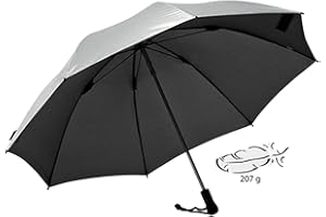 EUROSCHIRM EuroParapluie Swing liteflex parapluie, Adulte mixte, silber - UV50+, Taille unique