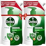 Dettol Liquid Handwash Refill - Original Hand Wash- 675ml, (Buy 1 Get 1 Free) | Germ Defence Formula | 10x Better Germ Protec