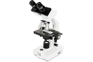 Celestron 44135 CL-CB1000CF Binocular Head Compound Microscope, 40-1000x Magnification, Adjustable Mechanical Stage, Includes 10 Prepared Slides