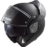 LS2 Klapphelme motorrad ADVANT solid black mat S