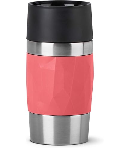 Cilio VIAGGIO Thermosbeker, 300 ml, paars, beker To Go met 360° Quick-Press-sluiting, dubbelwandig systeem, lekvrij, ideaal voor alle gangbare volautomatische koffiemachines en pad-machines