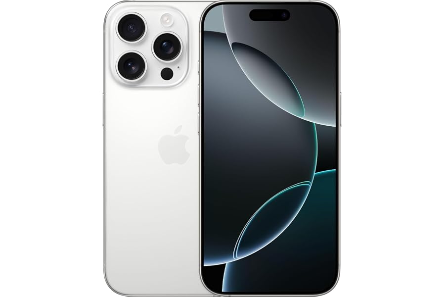 Apple iPhone 16 Pro, 256GB, Titan Weiß (Generalüberholt)
