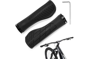 ZORUAM 1 paire de poignées de guidon ergonomiques de 22 mm de diamètre, antidérapantes, pour VTT, vélo de trekking, vélo de ville, vélo de course